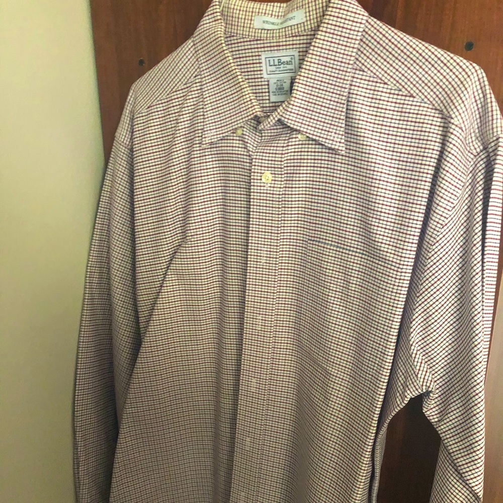 Men’s Long Sleeve Button Down L.L Bean Shirt